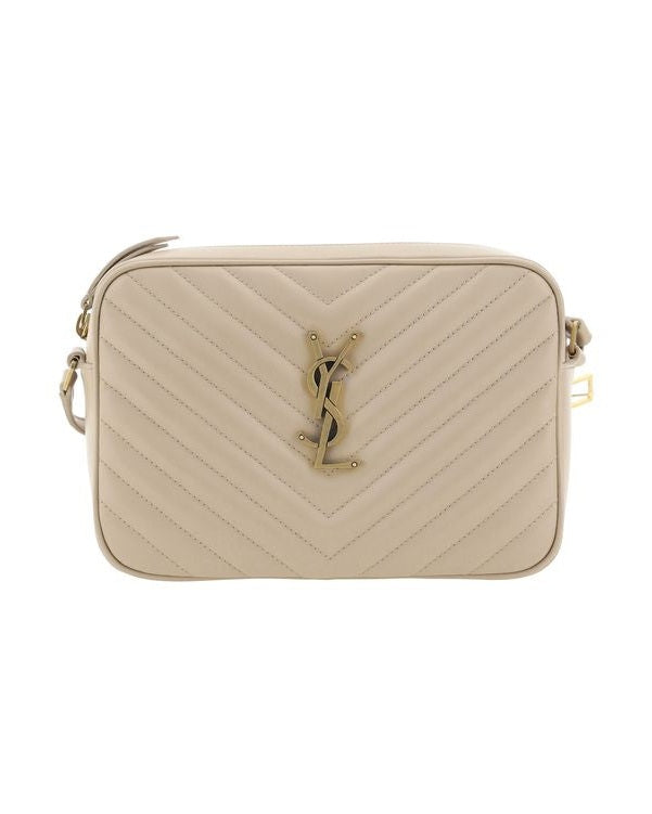 Saint Laurent Beige Calf Leather Bos Taurus Shoulder Bag