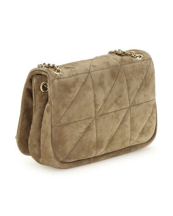 Saint Laurent Beige Calf Leather Bos Taurus Shoulder Bag Glam Steals