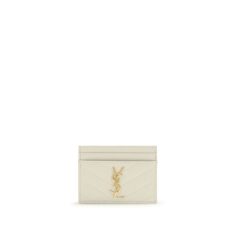 Saint Laurent Beige Calf Leather Bos Taurus Wallet 