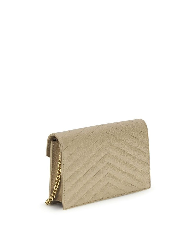 Saint Laurent Beige Shoulder Bag Glam Steals