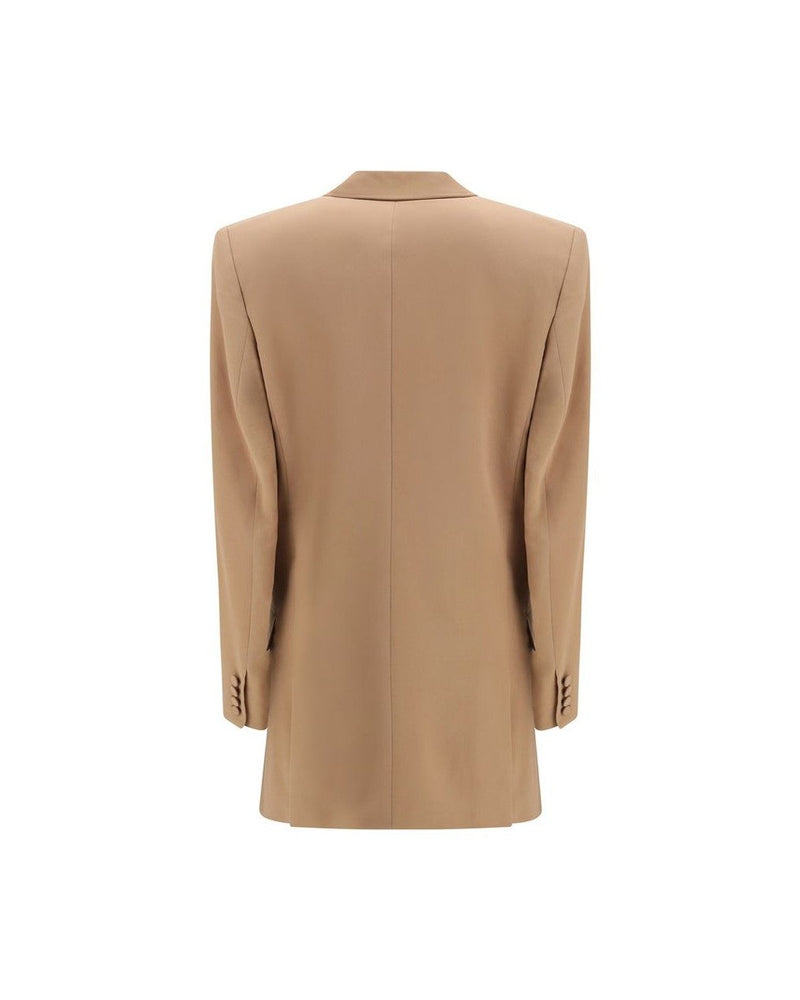 Saint Laurent Beige Silk Blazer Glam Steals