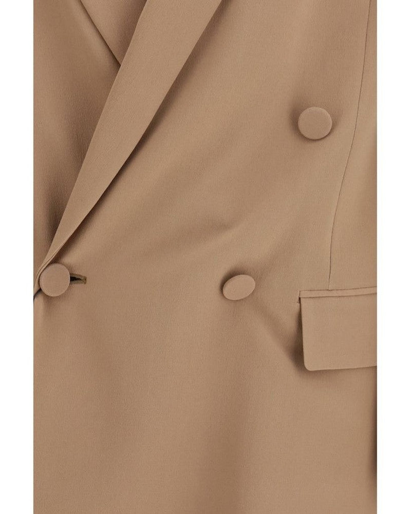 Saint Laurent Beige Silk Blazer Glam Steals