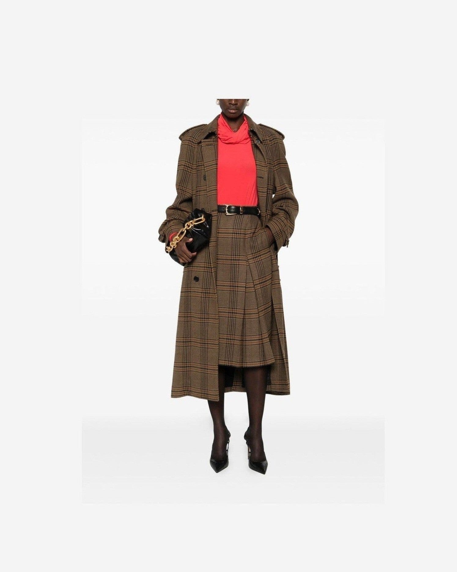 Saint Laurent Beige Skirt Glam Steals