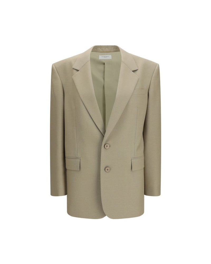 Saint Laurent Beige Wool Oves Aries Blazer Glam Steals