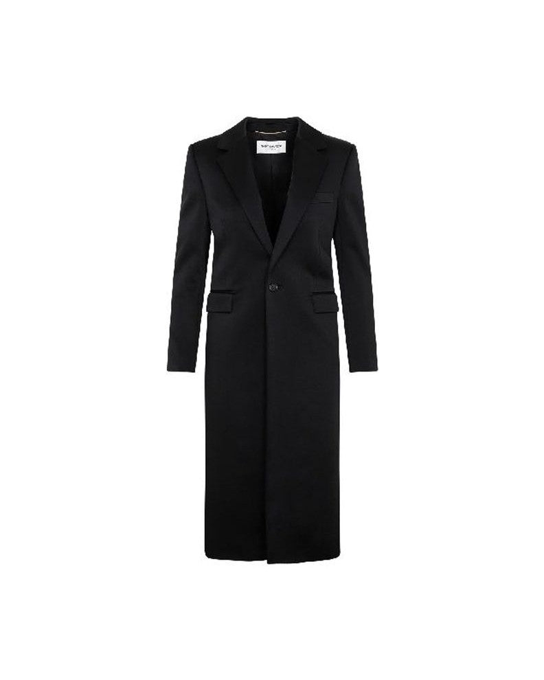 Saint Laurent Black Acetate Coat 