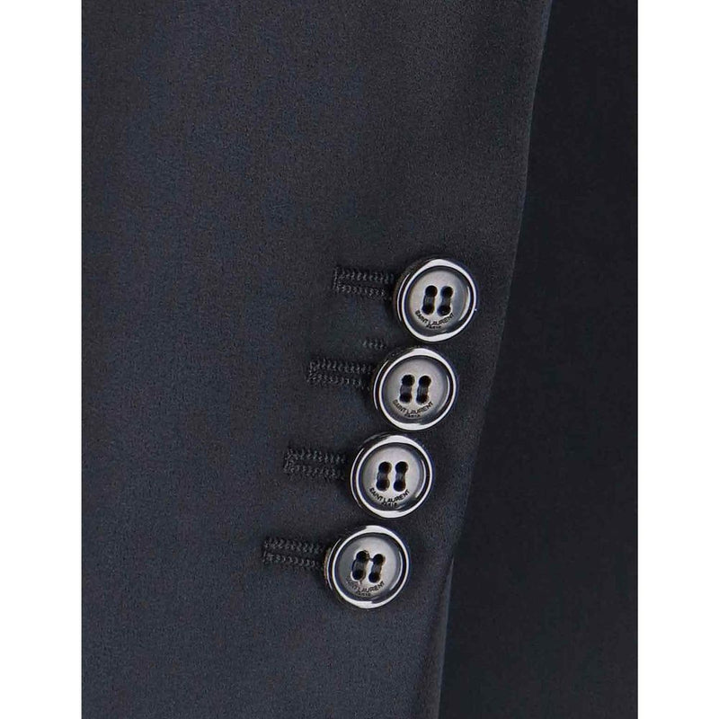 Saint Laurent Black Acetate Coat 