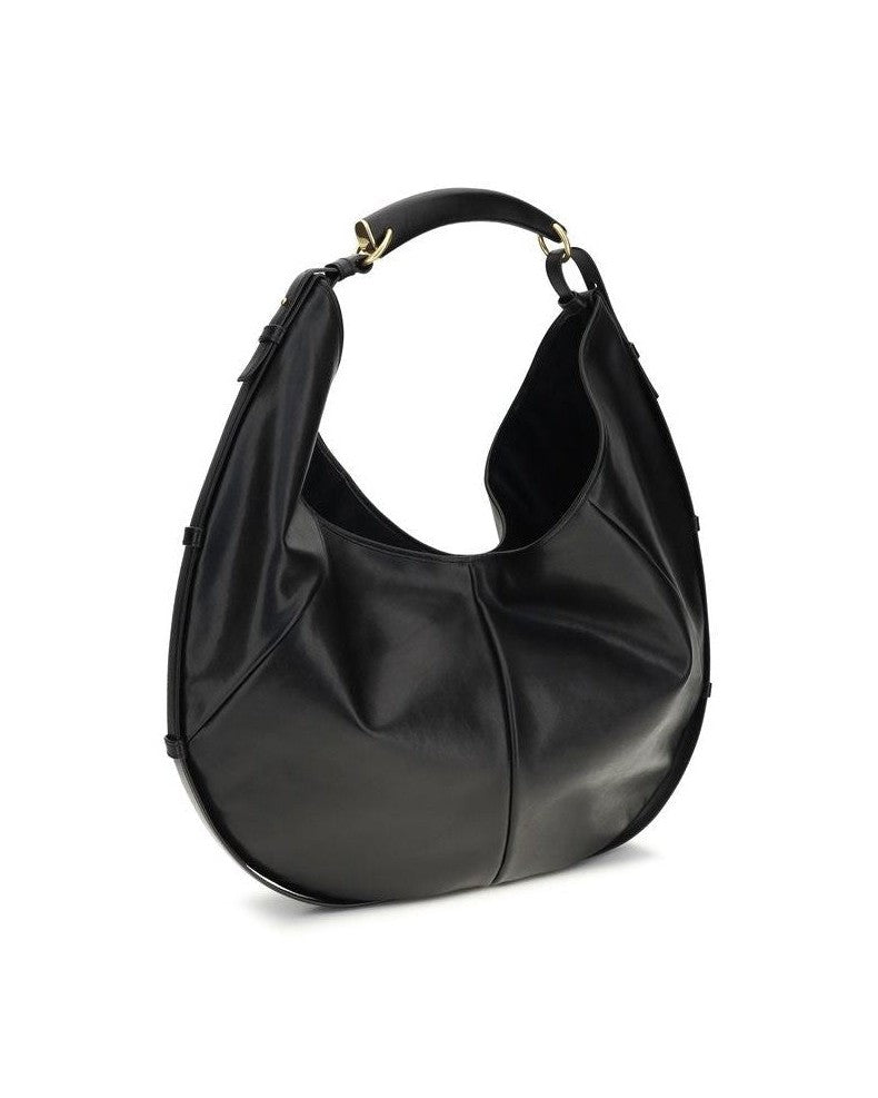 Saint Laurent Black Calf Leather Bos Taurus Shoulder Bag 