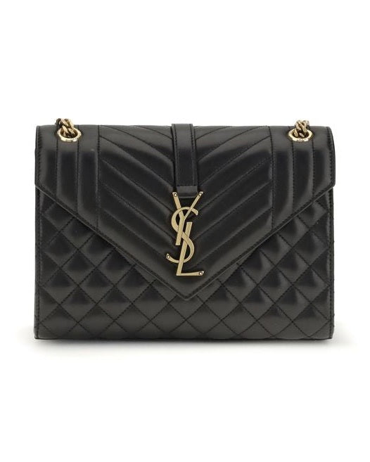 Saint Laurent Black Calf Leather Bos Taurus Shoulder Bag Glam Steals