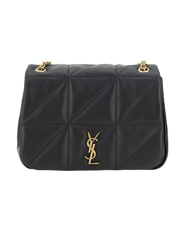Saint Laurent Black Calf Leather Bos Taurus Shoulder Bag Glam Steals