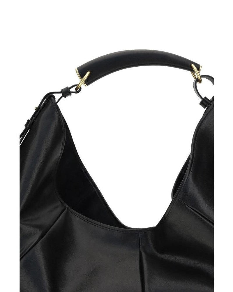 Saint Laurent Black Calf Leather Bos Taurus Shoulder Bag 