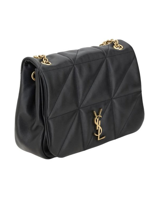 Saint Laurent Black Calf Leather Bos Taurus Shoulder Bag Glam Steals