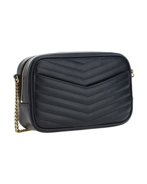 Saint Laurent Black Calf Leather Bos Taurus Shoulder Bag 