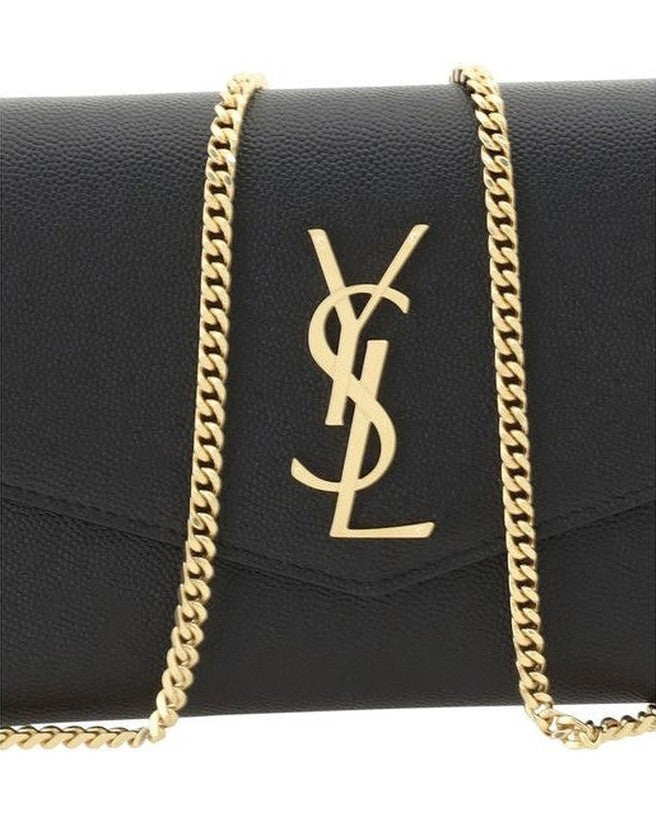 Saint Laurent Black Calf Leather Bos Taurus Shoulder Bag 