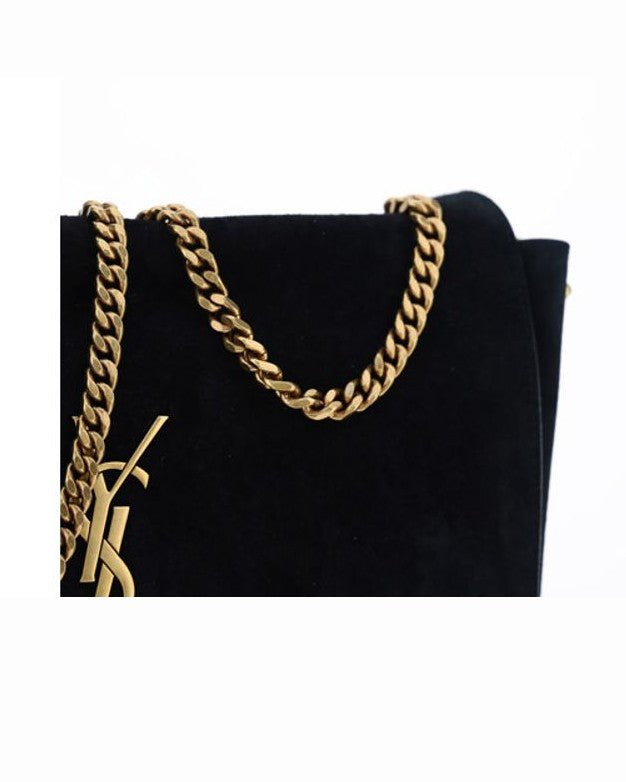 Saint Laurent Black Calf Leather Bos Taurus Shoulder Bag Glam Steals