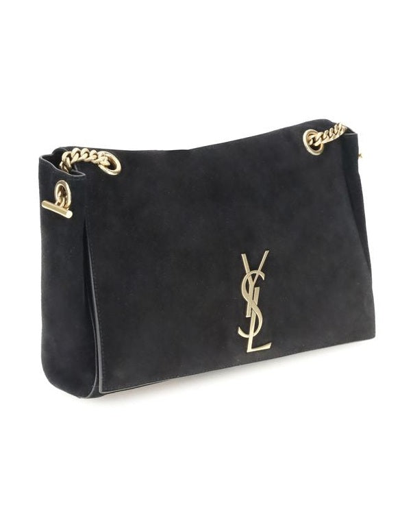 Saint Laurent Black Calf Leather Bos Taurus Shoulder Bag Glam Steals