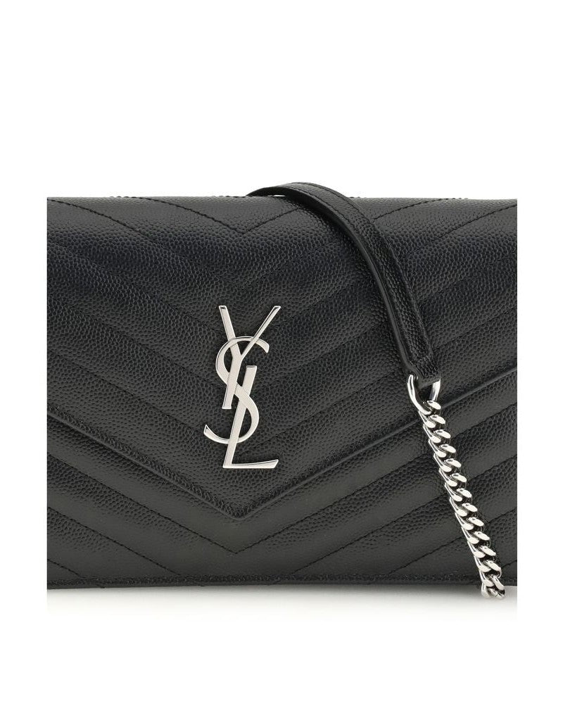 Saint Laurent Black Calf Leather Bos Taurus Wallet Glam Steals