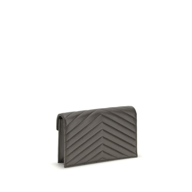 Saint Laurent Black Calf Leather Bos Taurus Wallet Glam Steals