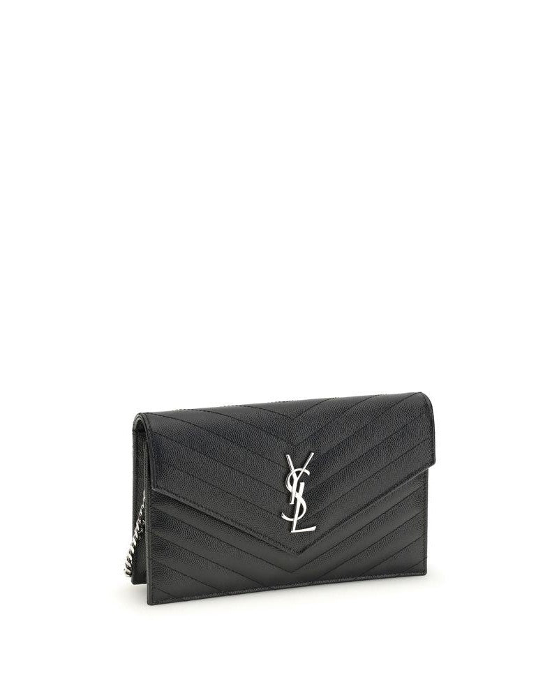 Saint Laurent Black Calf Leather Bos Taurus Wallet Glam Steals