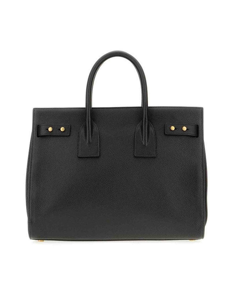 Saint Laurent Calf Leather Sac De Jour Black Handbag Glam Steals