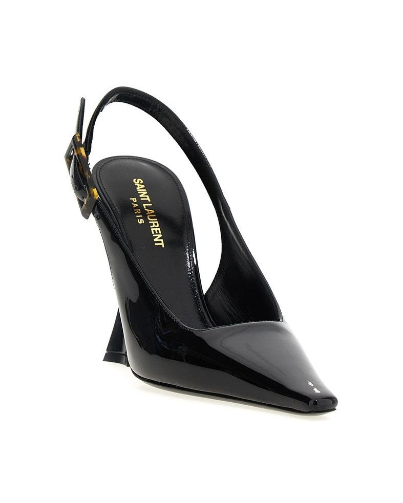 Saint Laurent Black Calfskin Platform Pumps Glam Steals