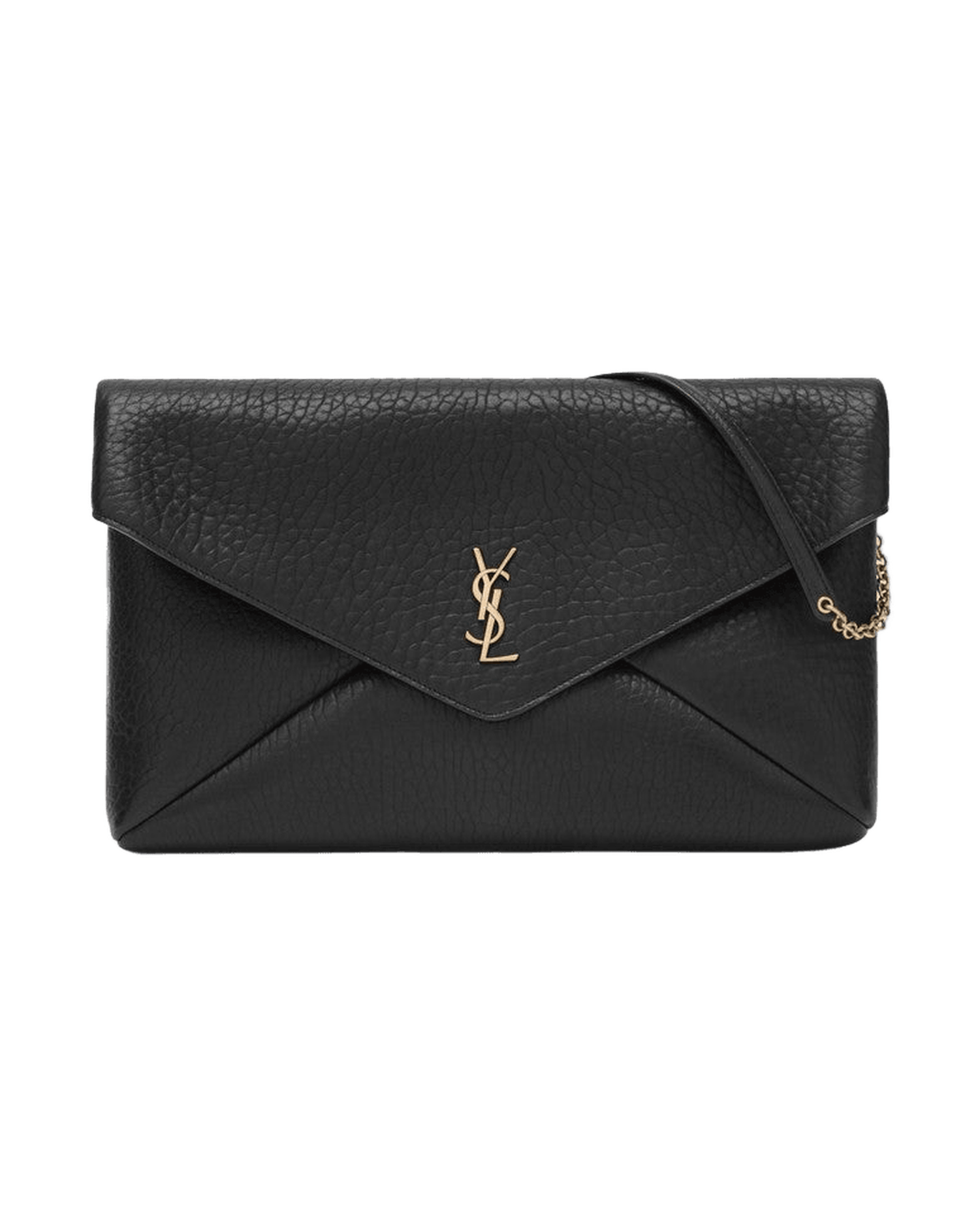 Saint Laurent Black Cassandre Xxl Envelope Bag With Chain Glam Steals