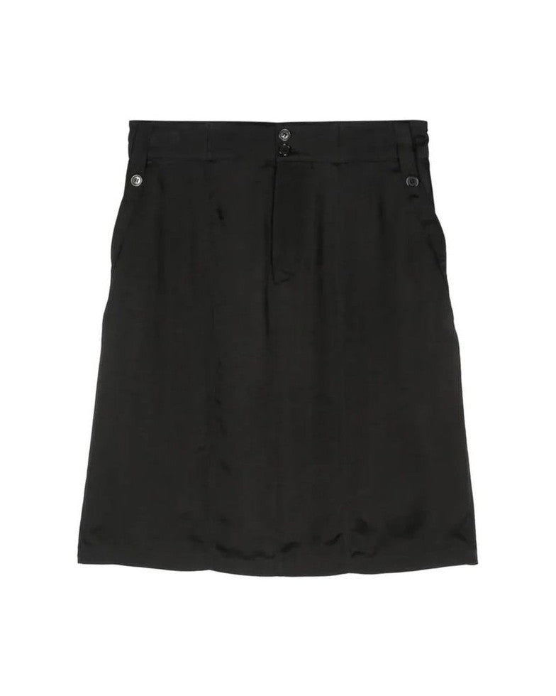 Saint Laurent Black Copper Midi Skirt Glam Steals