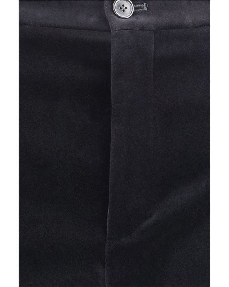 Saint Laurent Black Cotton Casual Pant Glam Steals