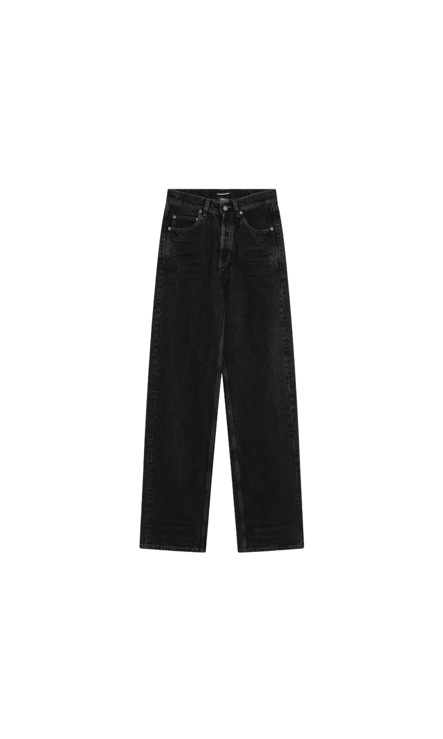 Saint Laurent Black Jeans with V Waist Glam Steals