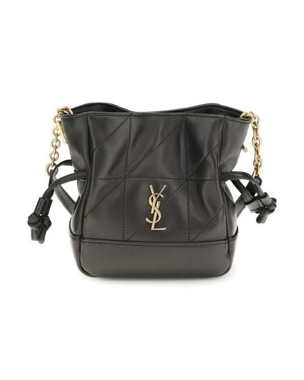Saint Laurent Black Lamb Ovis Aries Shoulder Bag 