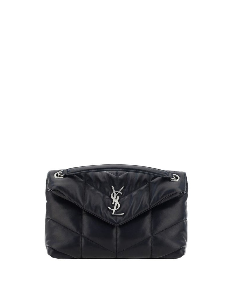 Saint Laurent Black Lamb Ovis Aries Shoulder Bag 