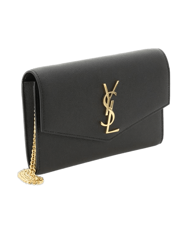 Saint Laurent Black Leather Calf Bos Taurus Shoulder Bag Glam Steals