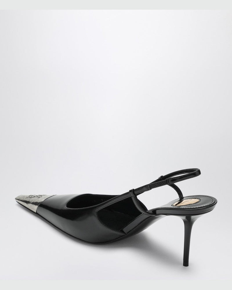 Saint Laurent Black Leather Jeanne Patent Pumps Glam Steals