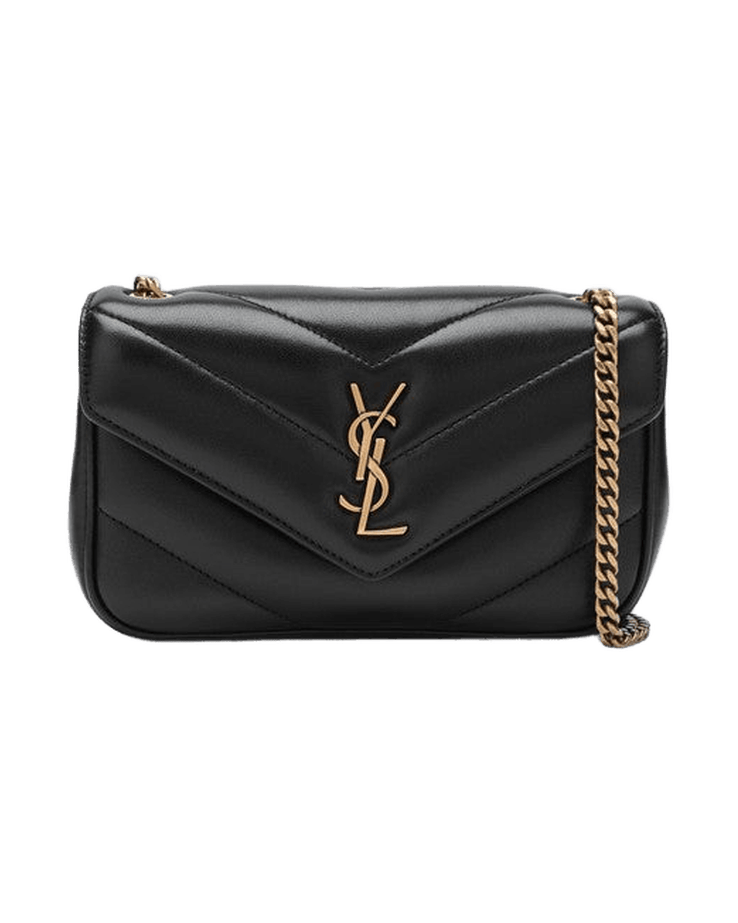 Saint Laurent Black Leather Loulou Mini Bag Glam Steals