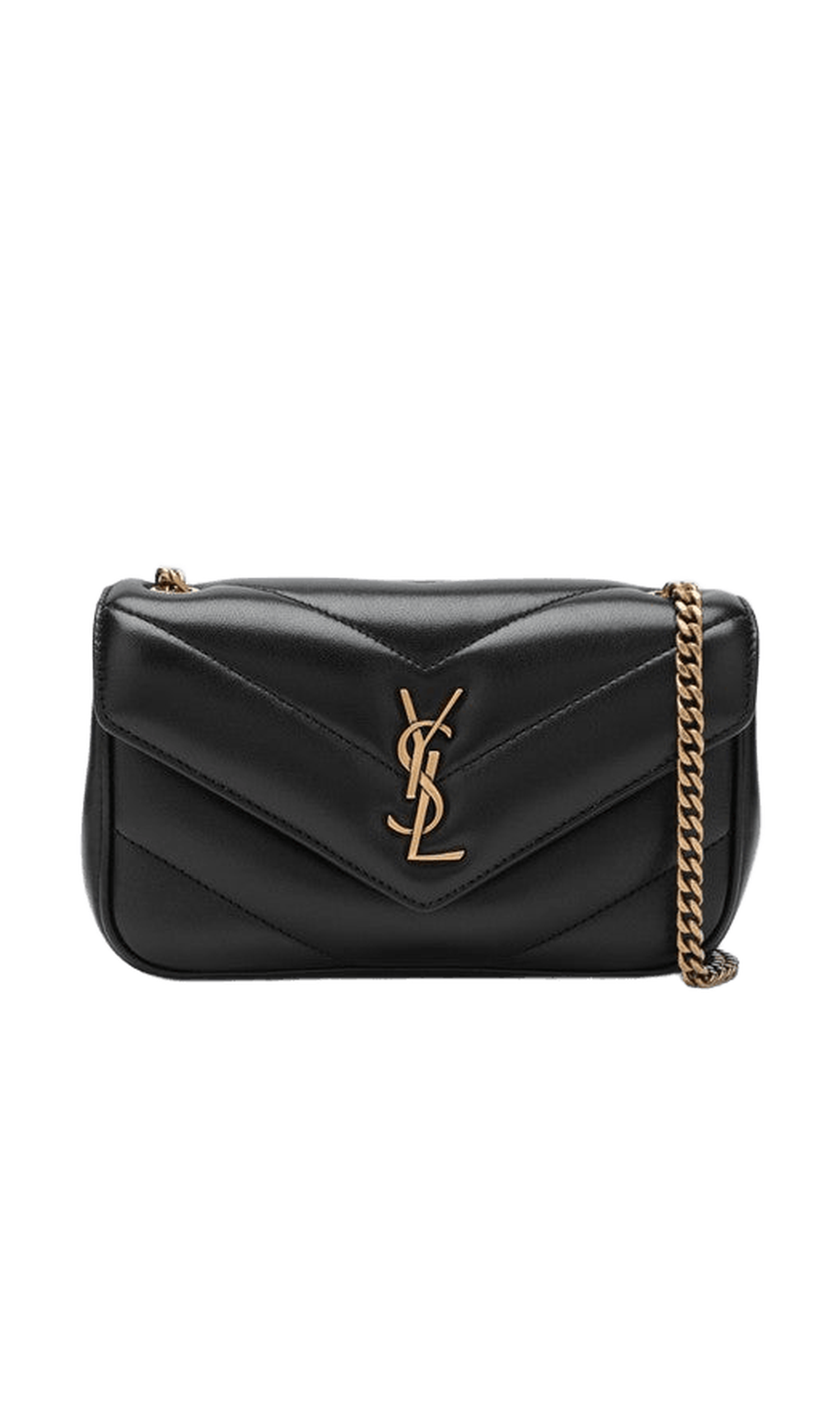 Saint Laurent Black Leather Loulou Mini Bag Glam Steals