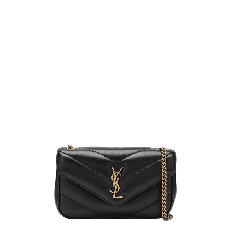 Saint Laurent Black Leather Loulou Mini Bag Glam Steals