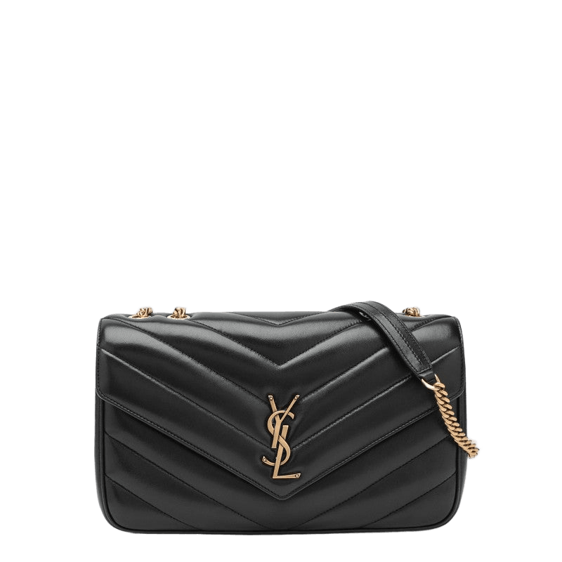 Saint Laurent Black Leather Medium Loulou Bag Glam Steals