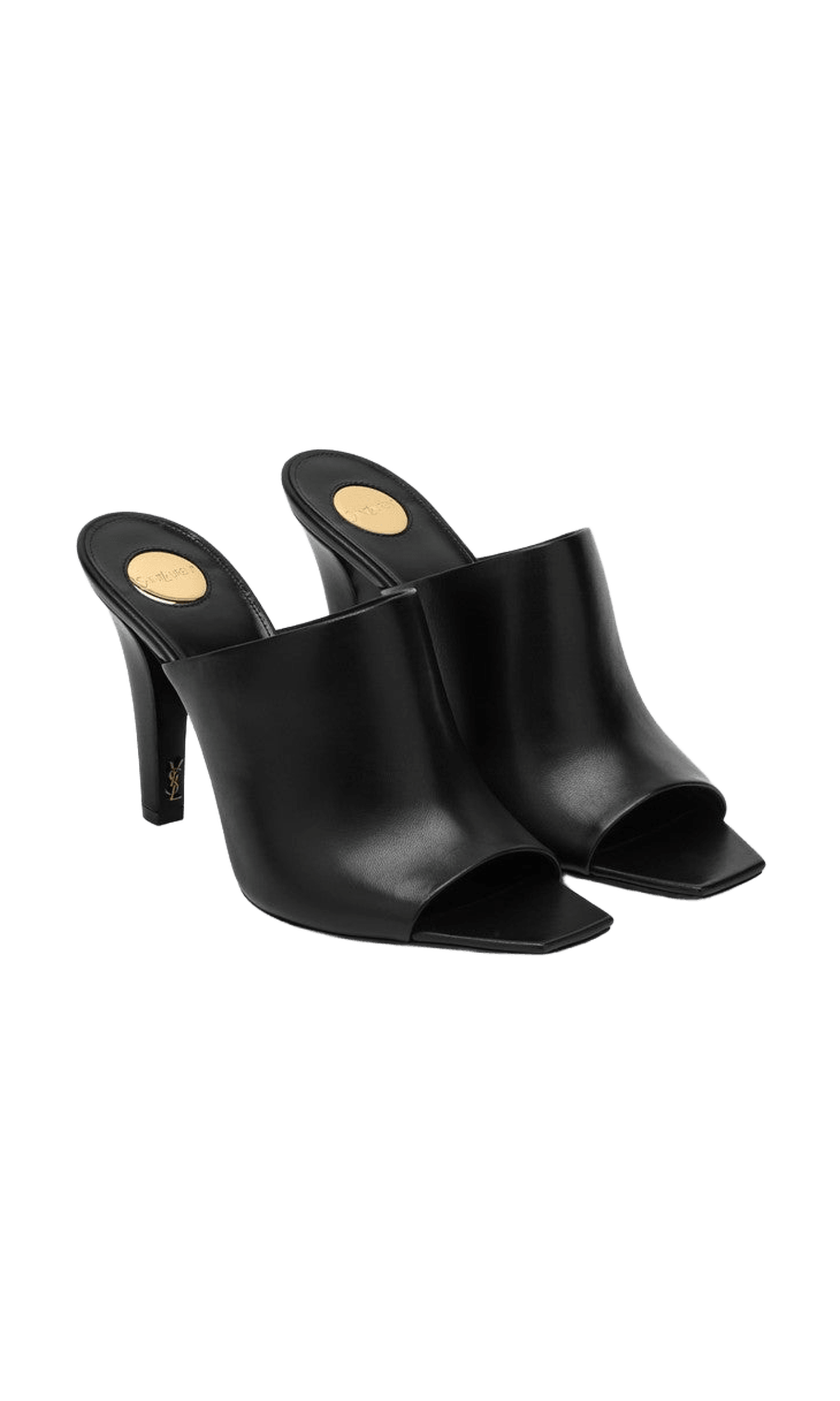 Saint Laurent Black Leather Mule Jill Glam Steals