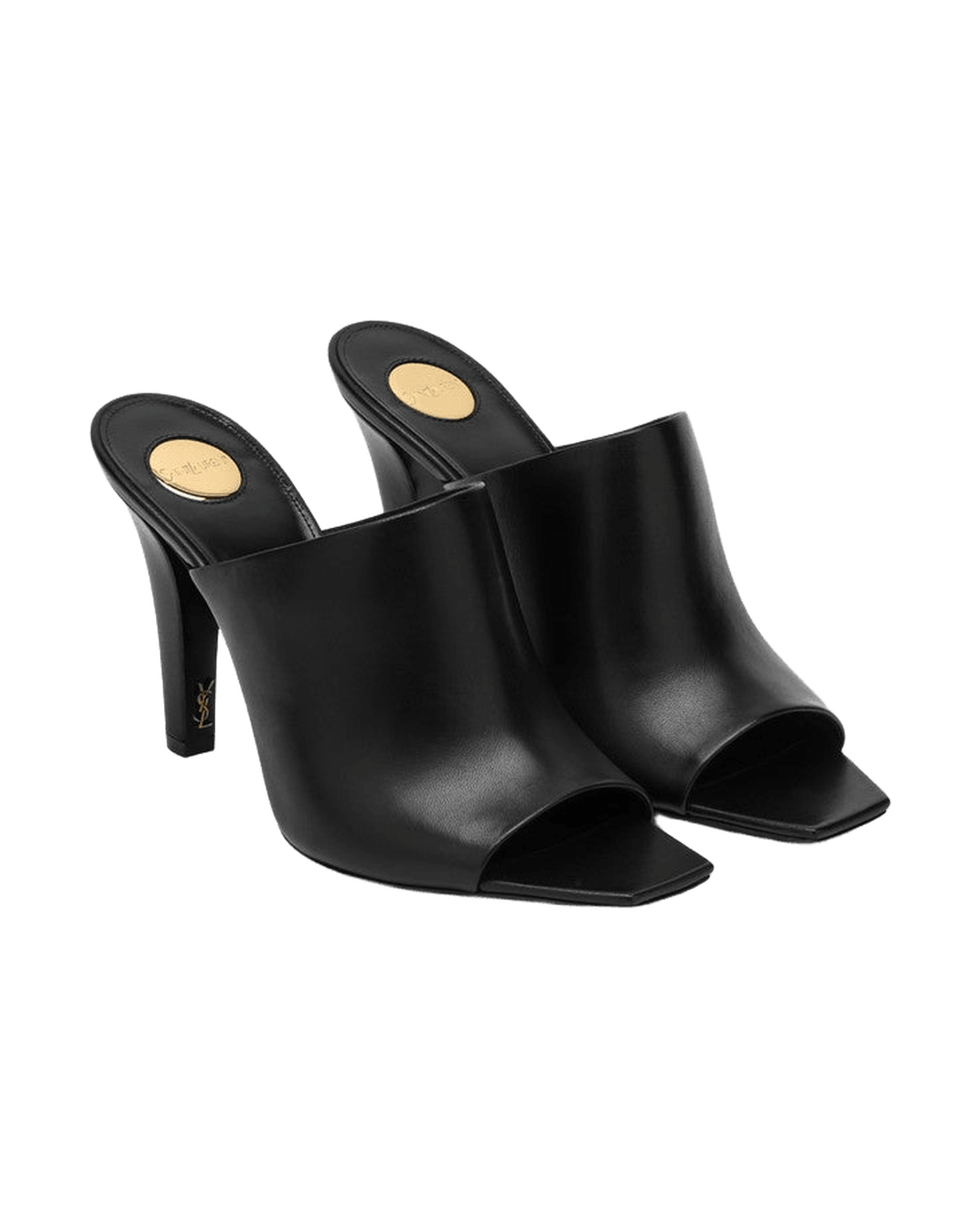 Saint Laurent Black Leather Mule Jill Glam Steals