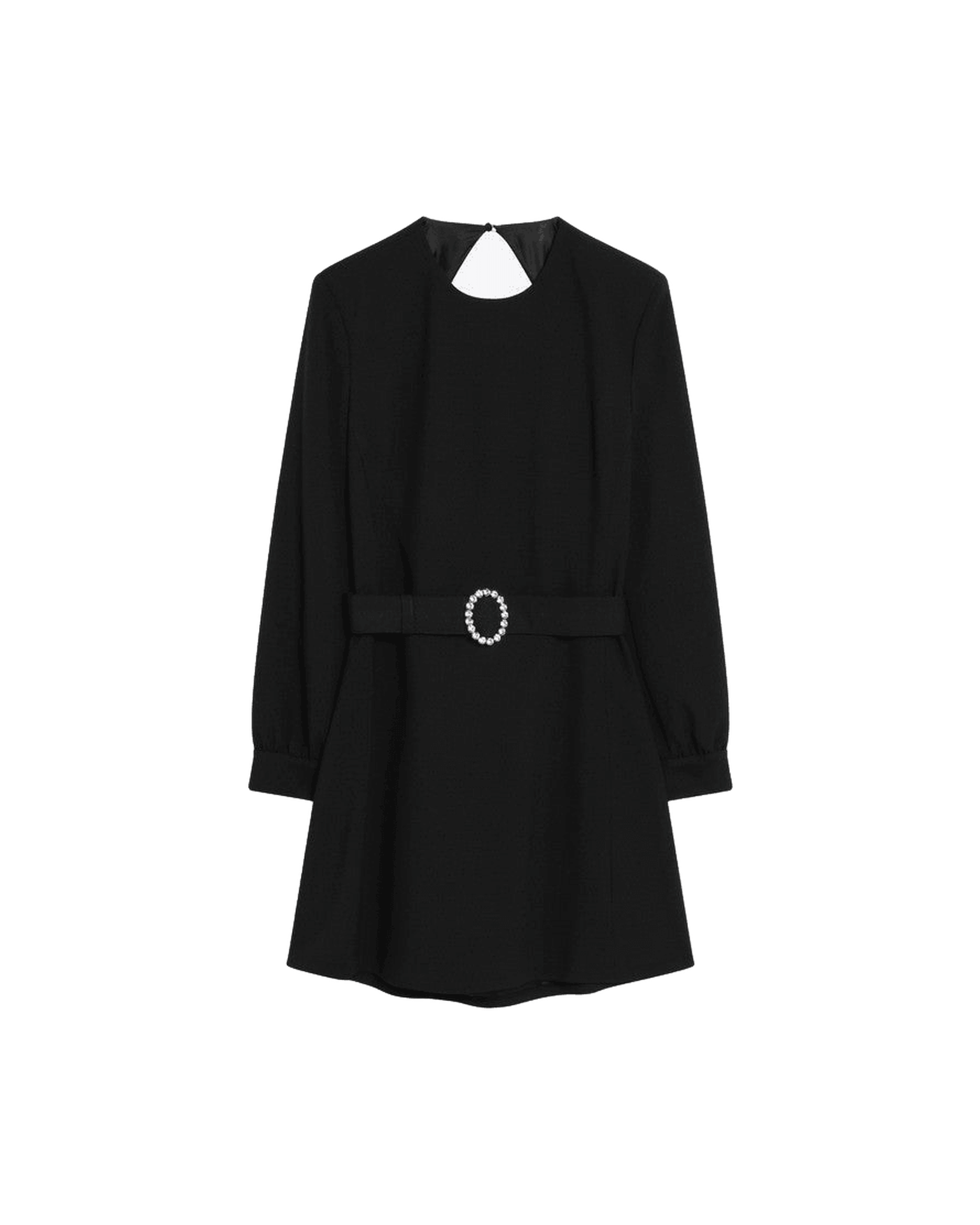 Saint Laurent Black Mini Dress With Belt Glam Steals