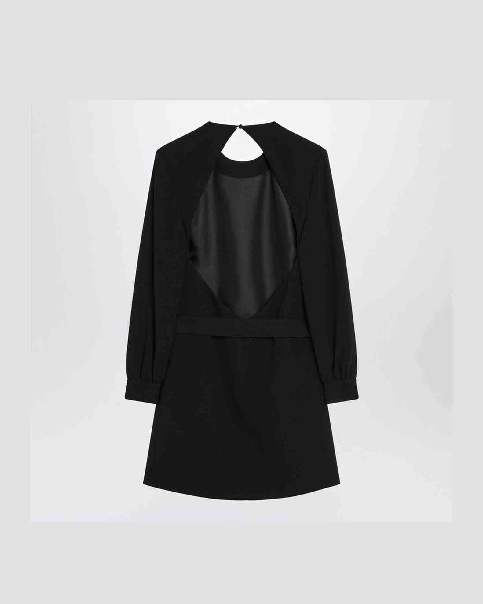 Saint Laurent Black Mini Dress with Belt Glam Steals