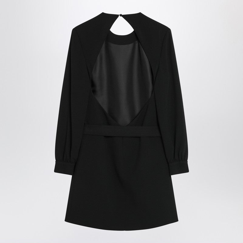 Saint Laurent Black Mini Dress with Belt Glam Steals