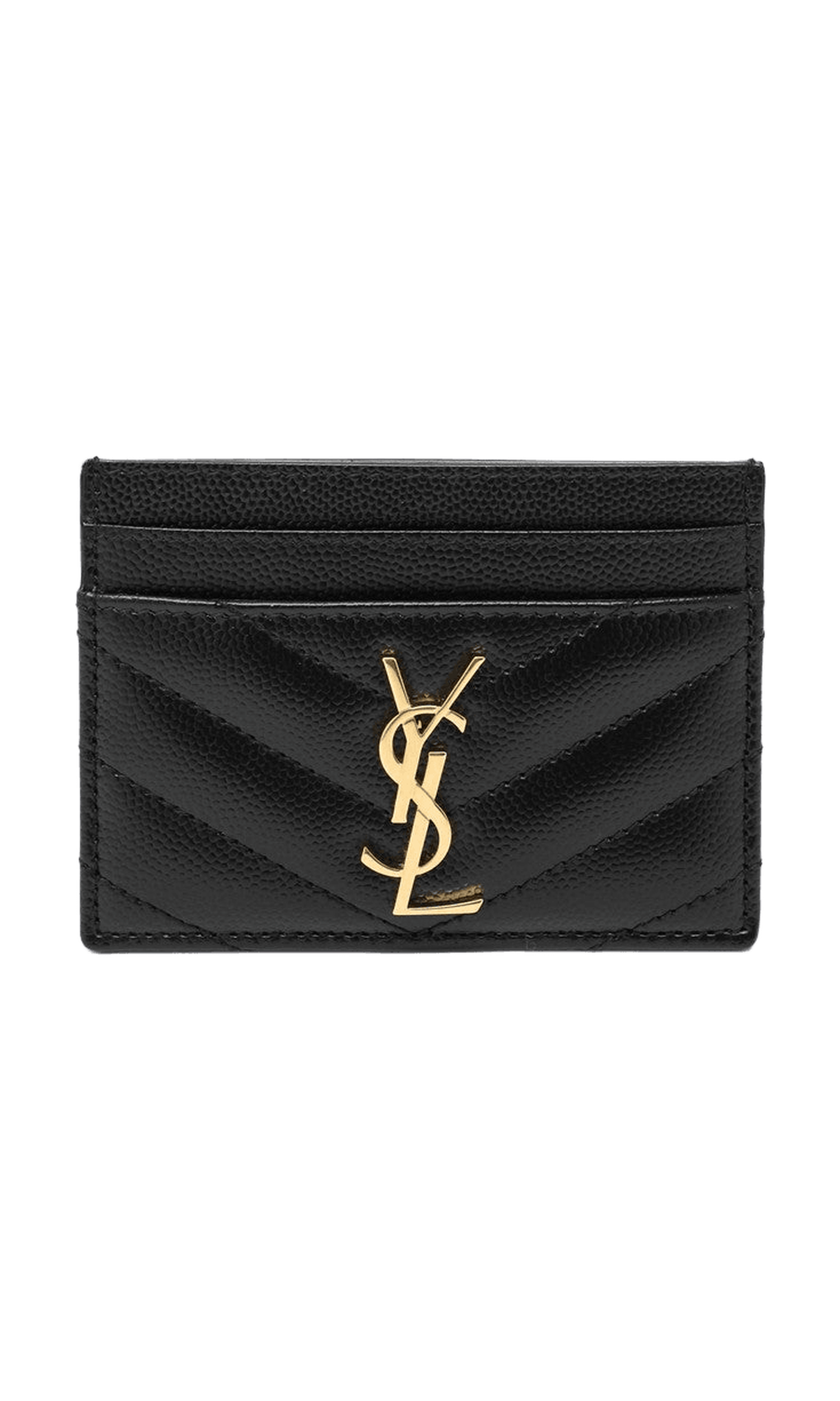 Saint Laurent Black Monogram Credit Card Holder Glam Steals