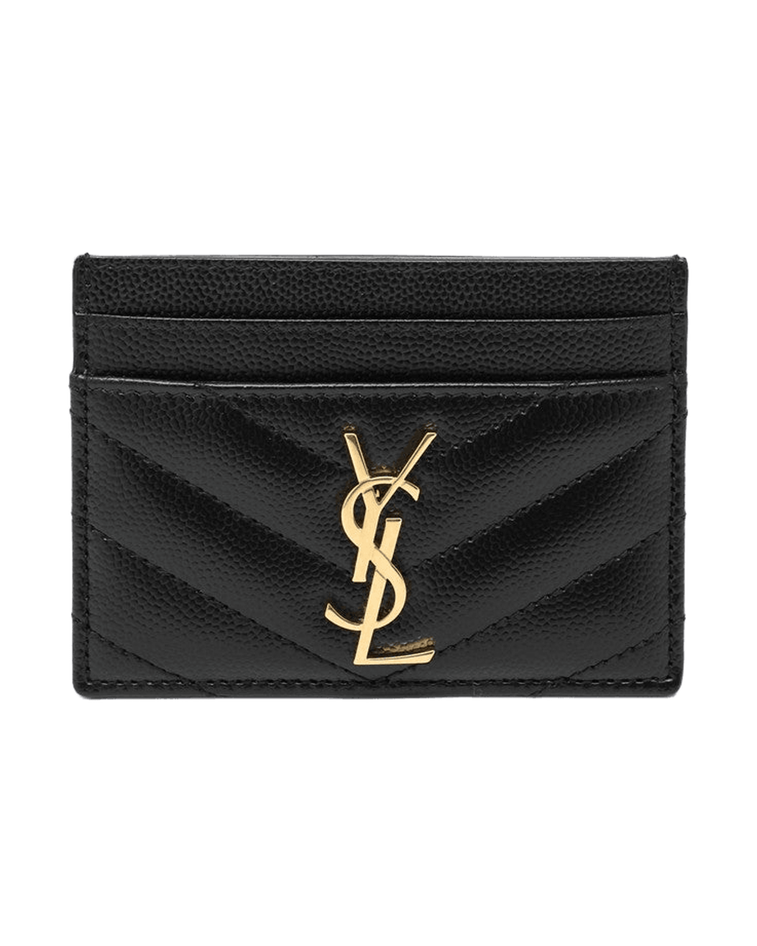 Saint Laurent Black Monogram Credit Card Holder Glam Steals