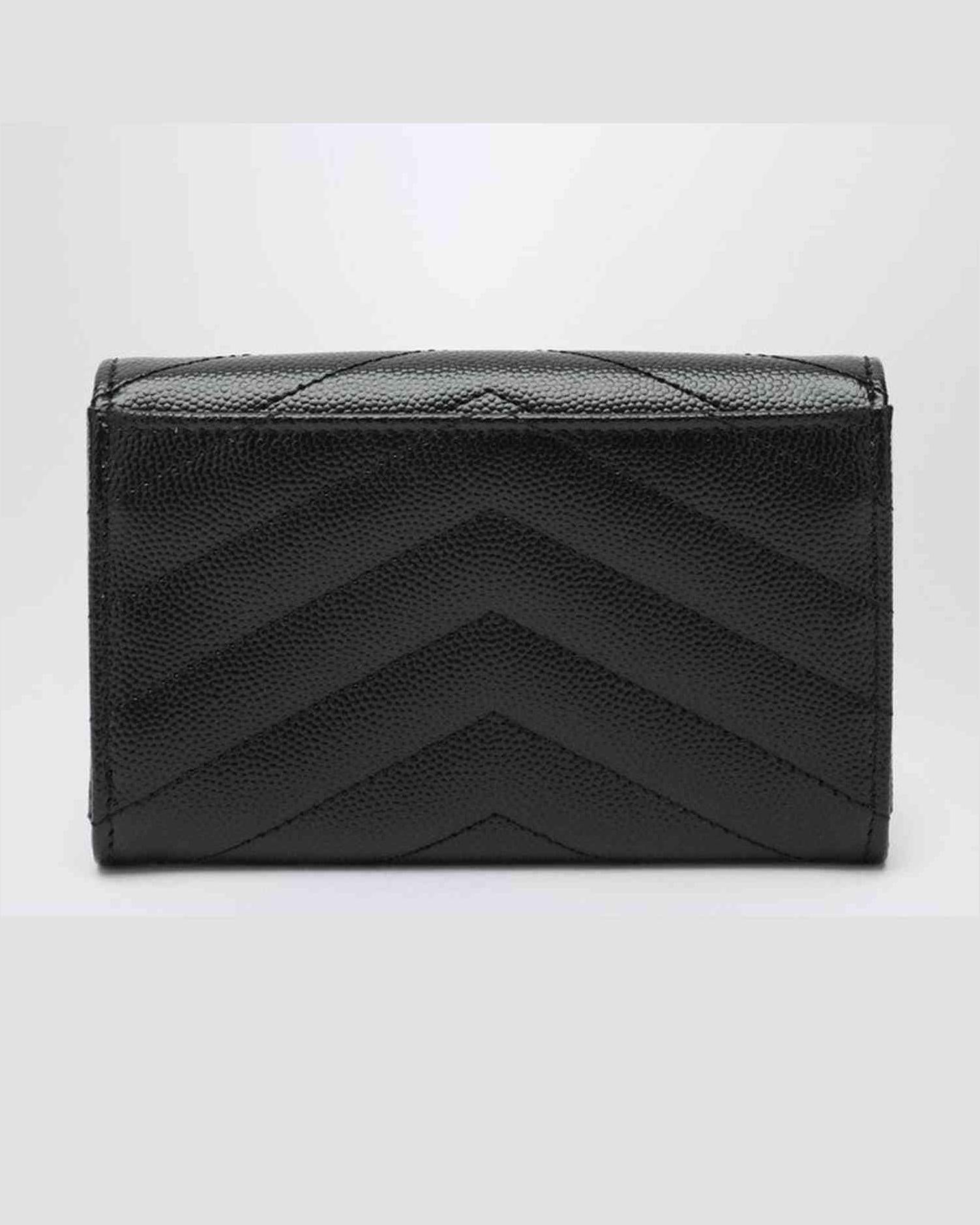 Saint Laurent Black Monogram Envelope Small Wallet Glam Steals