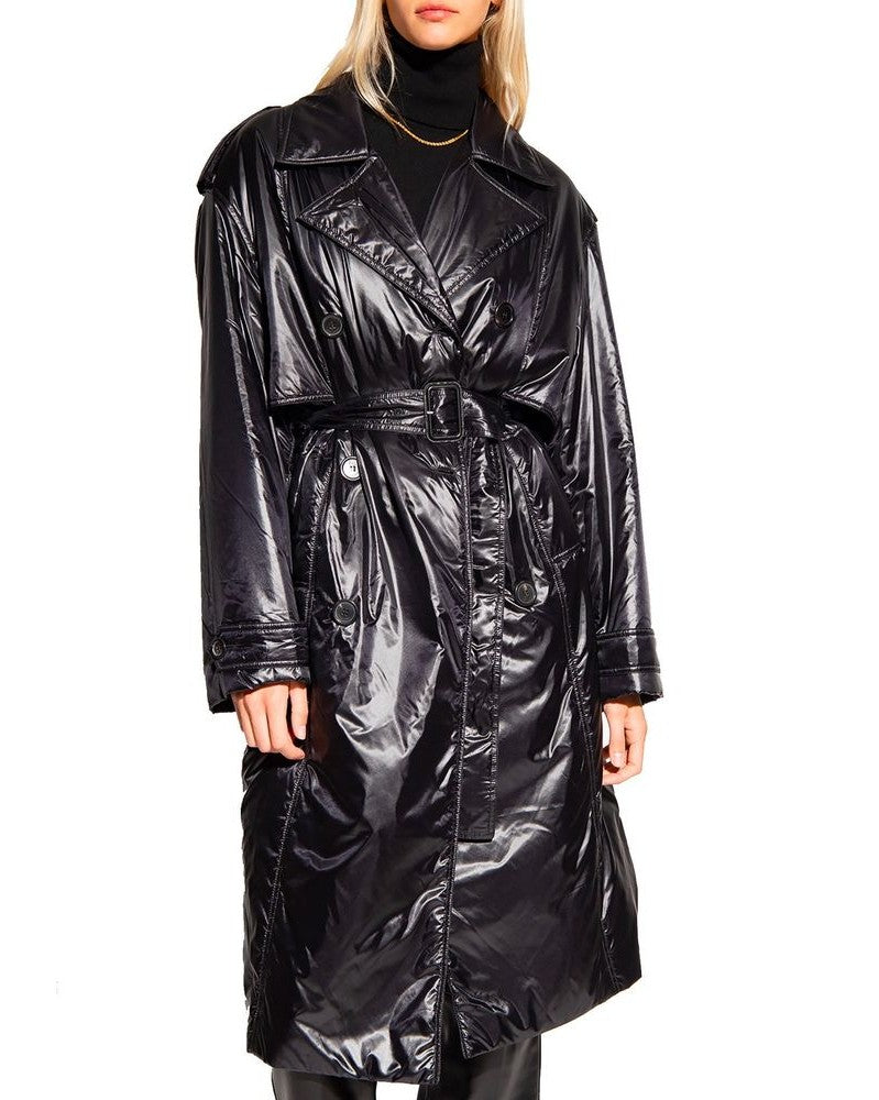 Saint Laurent Black Polyamide Coat 
