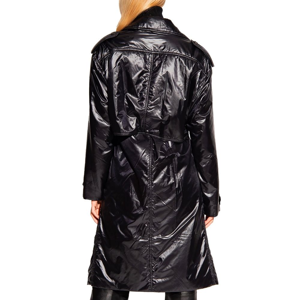 Saint Laurent Black Polyamide Coat Glam Steals