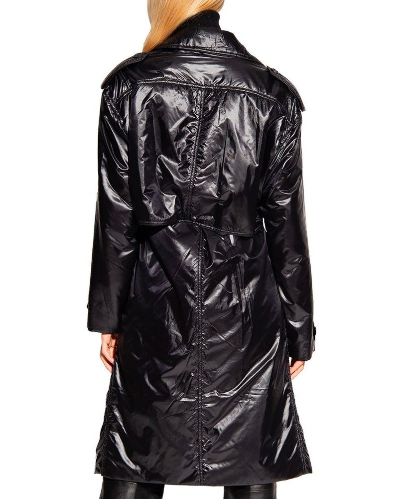 Saint Laurent Black Polyamide Coat 