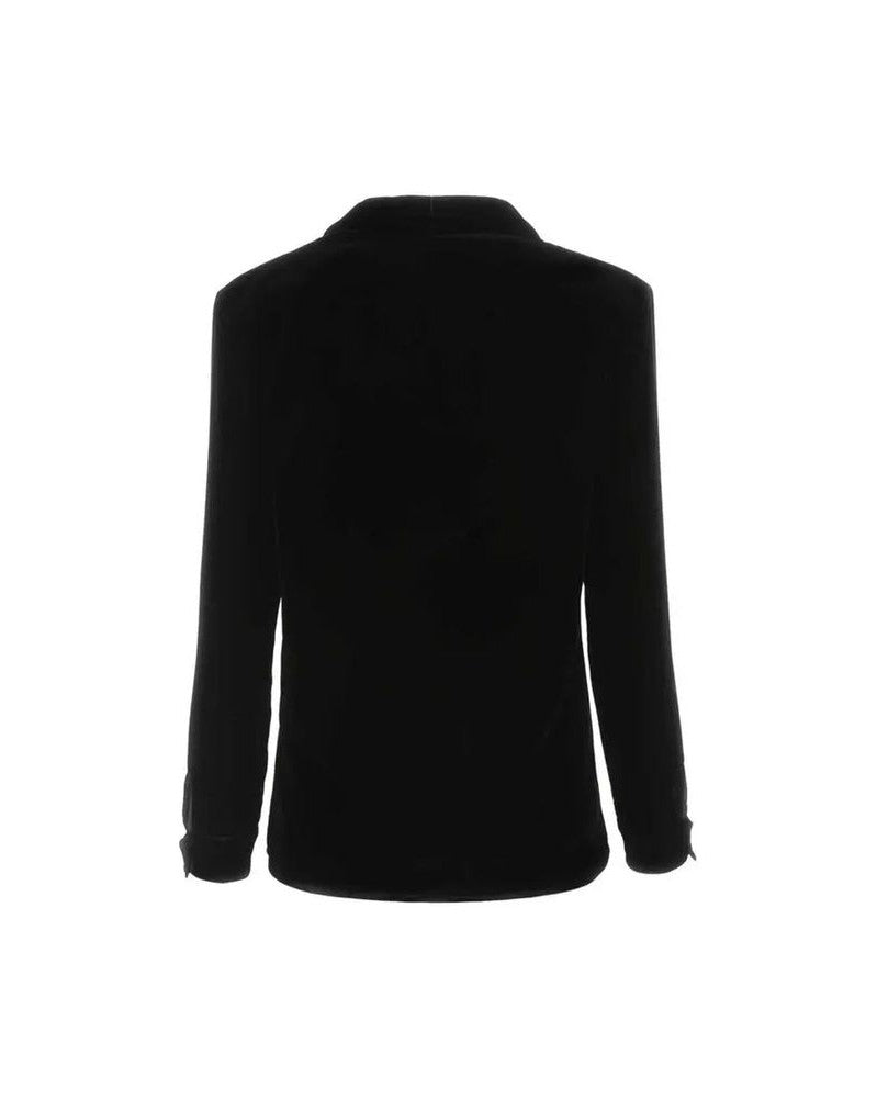 Saint Laurent Black Silk Blouse Glam Steals