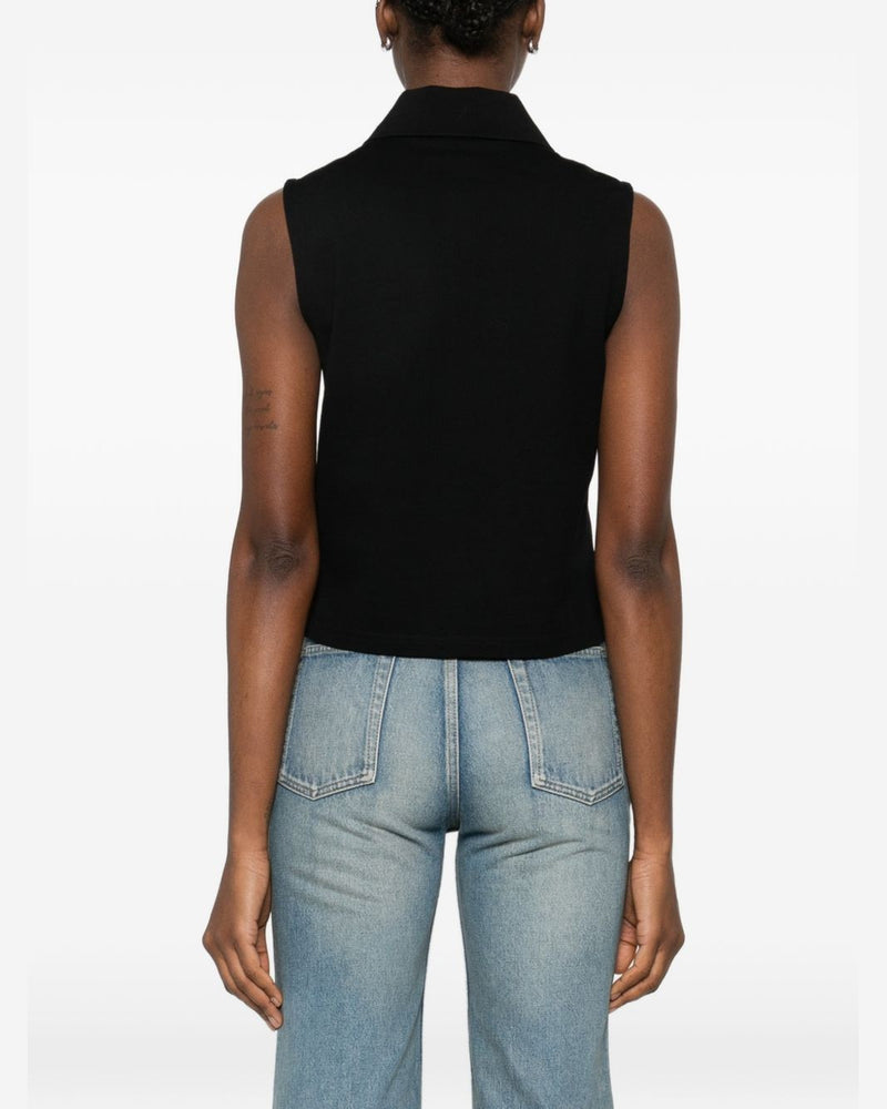 Saint Laurent Black Top Topwear