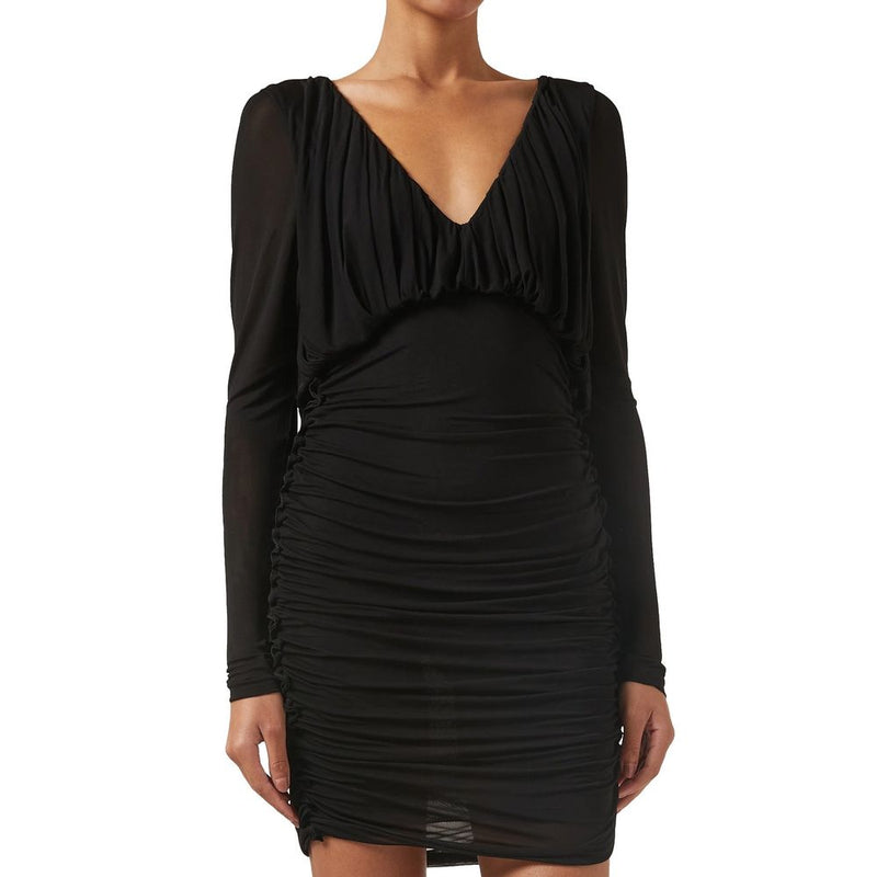 Saint Laurent Black Viscose Cocktail Dress Glam Steals